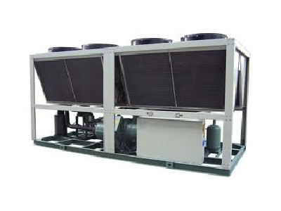 Wind-cold screw-shaft type cold water machine